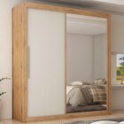 Guarda Roupas 2 Portas Solteiro Real Madeirado / Off White