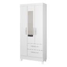 Guarda-roupas 3 Portas 2 Gavetas Com Espelho Multimóveis Cr35