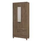 Guarda-roupas 3 Portas 2 Gavetas Com Espelho Multimóveis Cr35