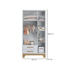 Guarda-roupas 3 Portas 2 Gavetas Q Charm - Édecasamóveis - 00