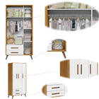 Guarda-roupas 3 Portas 2 Gavetas Retrô Q Charm - Édecasamóvei