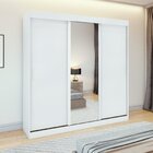 Guarda Roupas 3 Portas 3 Gavetas 1 Porta Glass Zion Yescasa B