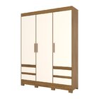 Guarda Roupas 3 Portas 4 Gavetas B55 Nature/off White