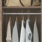 Guarda Roupas 3 Portas 9 Gavetas Com Espelhos Chef Castanha O