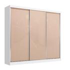 Guarda-roupas 3 Portas De Correr Reversíveis Kappesberg Branco