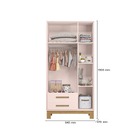 Guarda-roupas 3 Portas E 2 Gavetas 180 X 94 Q Charm Slim -ros