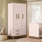 Guarda-roupas 3 Portas E 2 Gavetas 180 X 94 Q Charm Slim -ros