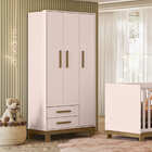 Guarda-roupas 3 Portas E 2 Gavetas 180 X 94 Q Charm Slim -ros