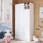 Guarda Roupas 3 Portas E 2 Gavetas House Branco - Art In Móve