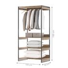 Guarda Roupas 3 Prateleiras Fone Affara