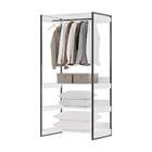 Guarda Roupas 3 Prateleiras Fone Branco