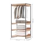 Guarda Roupas 3 Prateleiras Fone Montana