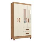 Guarda-roupas 4 Portas 2 Gavetas E Espelhos Multimóveis Cr351