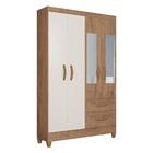 Guarda-roupas 4 Portas 2 Gavetas E Espelhos Multimóveis Cr351