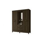 Guarda Roupas 4 Portas 2 Gavetas Mobi Capelinha Cedro