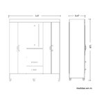 Guarda Roupas 4 Portas 2 Gavetas Mobi Capelinha Cedro