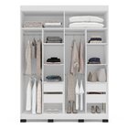 Guarda Roupas 4 Portas 4 Gavetas Porto Branco/creme