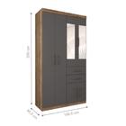 Guarda Roupas 6 Portas 2 Gavetas Com Espelhos Bangalore Ataca