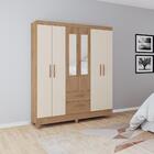 Guarda-roupas 6 Portas 2 Gavetas E Espelhos Multimóveis Cr351