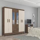 Guarda-roupas 6 Portas 2 Gavetas E Espelhos Multimóveis Cr351