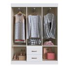 Guarda-roupas 6 Portas 2 Gavetas Multimóveis Cr35111