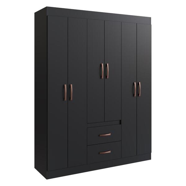 Guarda-roupas 6 Portas 2 Gavetas Multimóveis Cr35111