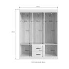 Guarda-roupas 6 Portas 2 Gavetas Multimóveis Cr35111