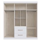 Guarda-roupas 6 Portas 2 Gavetas Multimóveis Cr35114