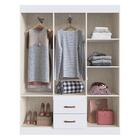 Guarda-roupas 6 Portas 2 Gavetas Multimóveis Cr35115