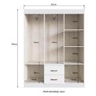 Guarda-roupas 6 Portas 2 Gavetas Multimóveis Cr35115