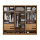 Guarda Roupas 6 Portas 3 Espelhos Atrice Com Pés Amendola Gra