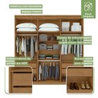 Guarda Roupas 6 Portas 4 Gavetas 100% Mdf Com Espelho Like Ye