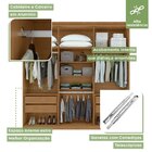 Guarda Roupas 6 Portas 4 Gavetas 100% Mdf Com Espelho Like Ye