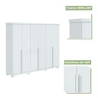 Guarda Roupas 6 Portas 4 Gavetas 100% Mdf Com Pés Like Yescasa