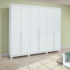 Guarda Roupas 6 Portas 4 Gavetas 100% Mdf Com Pés Like Yescasa