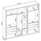 Guarda Roupas 6 Portas 6 Espelhos Atrice Avena Demartez