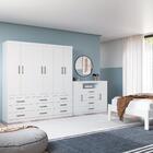 Guarda Roupas 6 Portas 9 Gavetas Ankara Branco