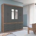 Guarda Roupas 6 Portas 9 Gavetas Com Espelho Ankara Atacama G