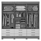 Guarda-roupas 6 Portas E 9 Gavetas Multimóveis Cr35122