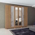 Guarda-roupas 6 Portas E Espelhos Multimóveis Cr35119