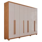 Guarda-roupas 7 Portas 6 Gavetas Com Pés Flórida Cinamomo / O