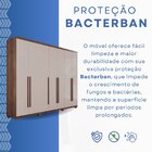 Guarda-roupas 7 Portas 6 Gavetas Com Pés Flórida Imbuia / Off