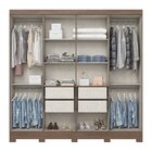 Guarda Roupas 8 Portas 4 Gavetas B51 Castanho