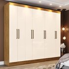 Guarda-roupas 8 Portas Portugal Espresso Móveis Nature/off Wh