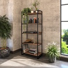 Guarda Roupas Aberto Metal Preto Office Estilo Industrial