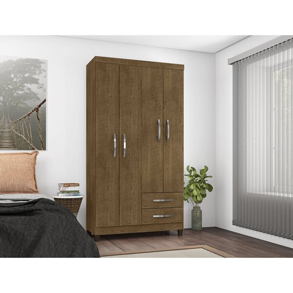 Guarda Roupas Atalaia 4 Portas 2 Gavetas Incorplac Malbec