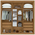 Guarda-roupas Azael 6 Portas S/esp E S/pes Pvc Amendoa Clean/