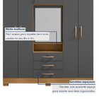 Guarda Roupas Capelinha 6 Portas E 3 Gavetas Gales Carvalho A