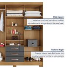 Guarda Roupas Capelinha 6 Portas E 3 Gavetas Gales Carvalho A