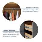 Guarda Roupas Capelinha 6 Portas E 3 Gavetas Gales Carvalho A